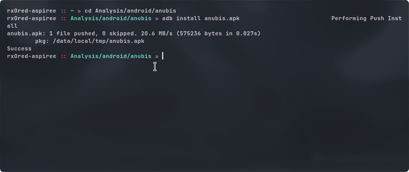 installing the malware